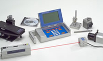 multi-purpose universal alignment kit, laser transmitter, digital receiver, handheld display, LCD screen in 0.0001 inch increments or millimeters